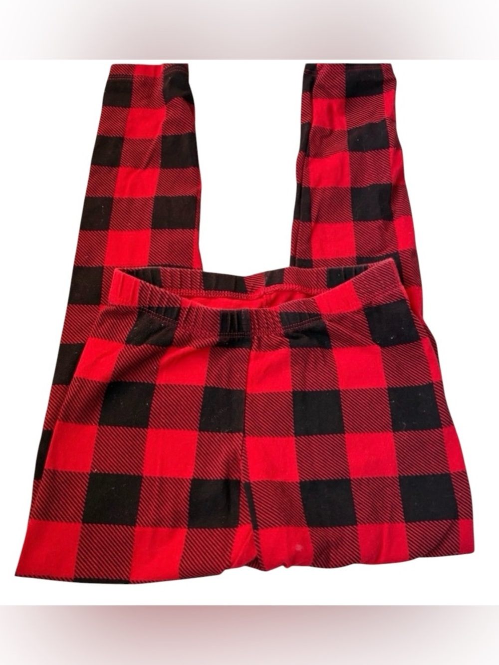 🎇🎆3for$9 Buffalo Plaid Cat & Jack Red and Black Leggings